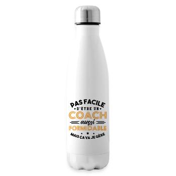 Cadeau Formidable pour Coach Formidable - Bouteille isotherme - blanc - Droite