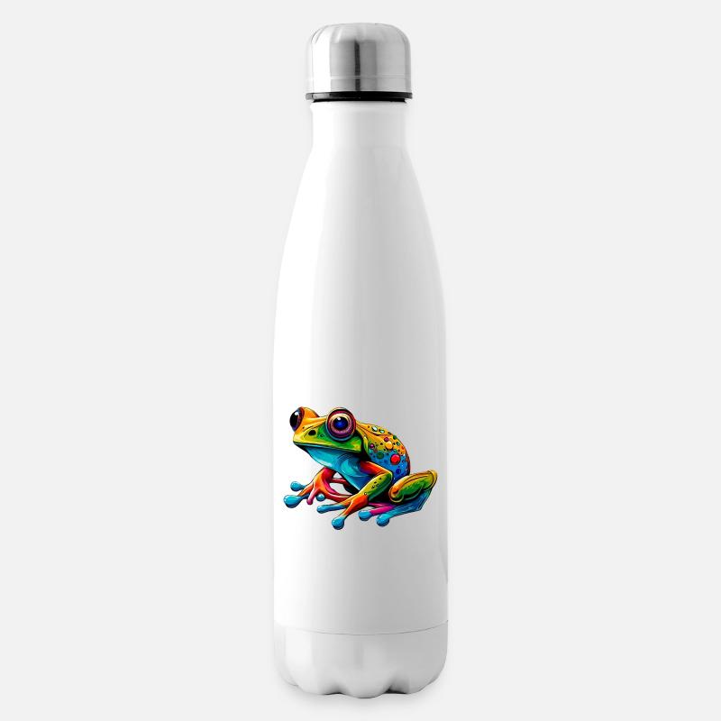 Frosch - Isolierflasche - Weiß