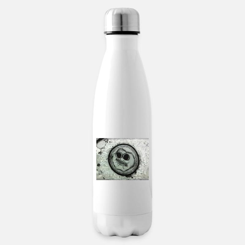 Planetengesicht mit Sonnenbrille - Isolierflasche - Weiß