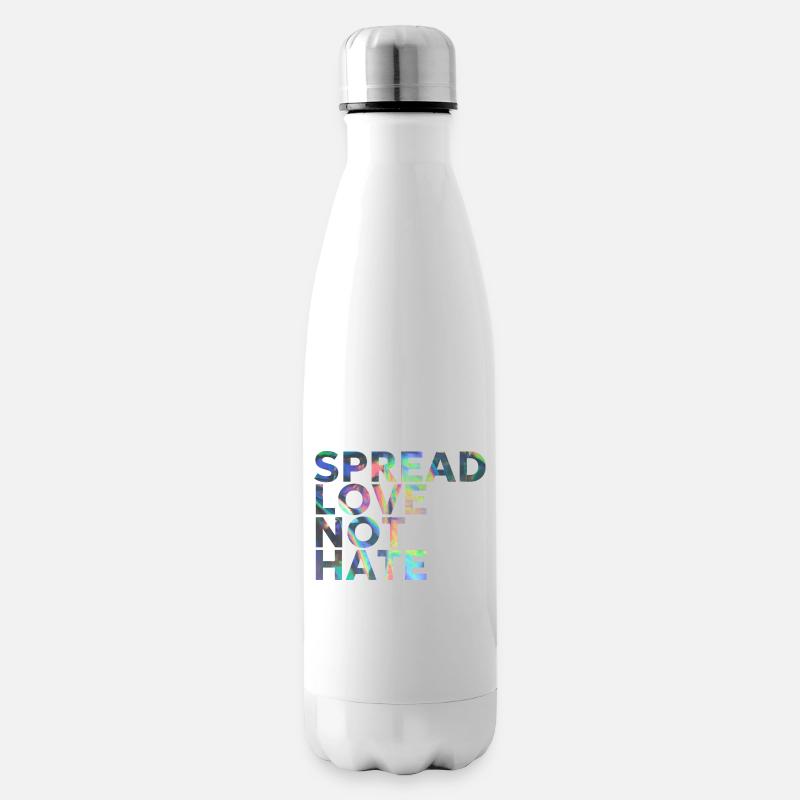 SPREAD LOVE NOT HATE - Isolierflasche - Weiß