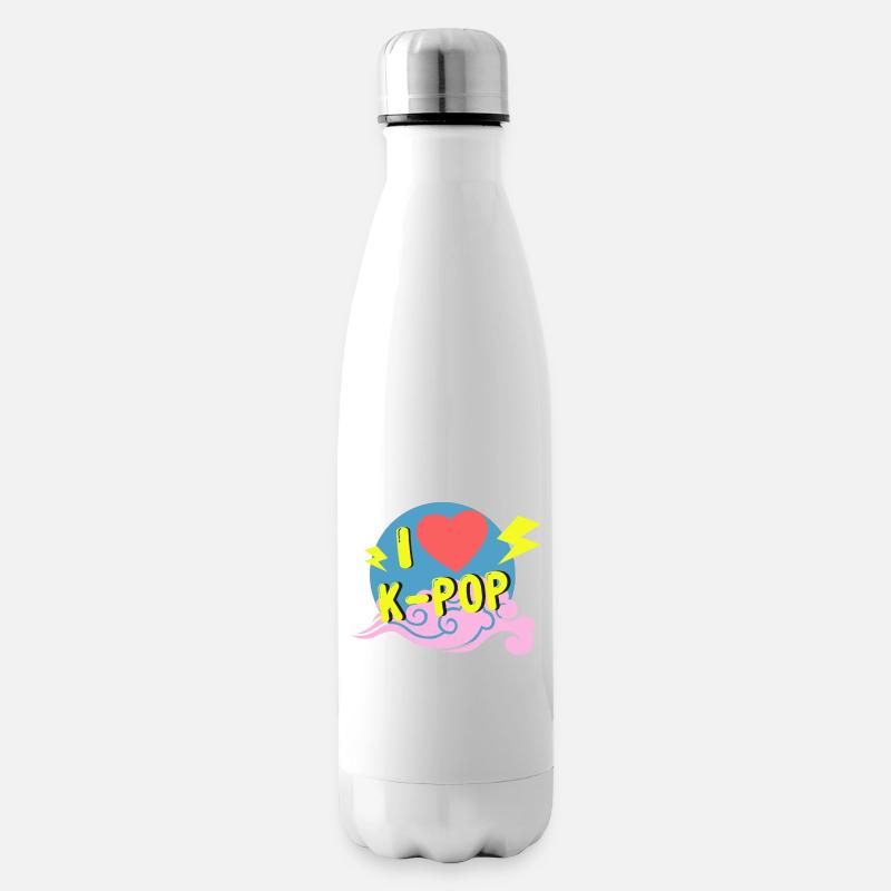 J’adore la Kpop - Bouteille isotherme - blanc