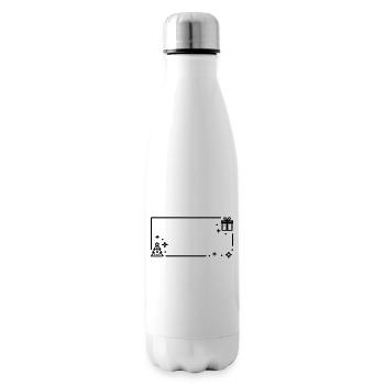 Christmas setting - Insulated Water Bottle - white - Right