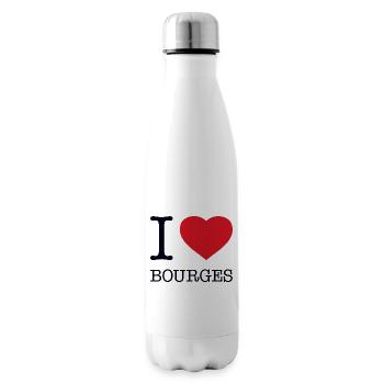 I LOVE BOURGES - Insulated Water Bottle - white - Right