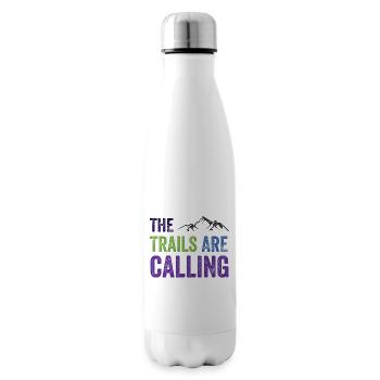 The Trails Are Calling - Insulated Water Bottle - white - Right