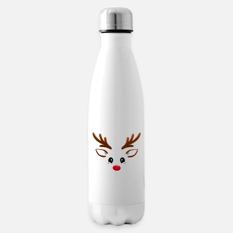 Rudolph Rentier - Isolierflasche - Weiß
