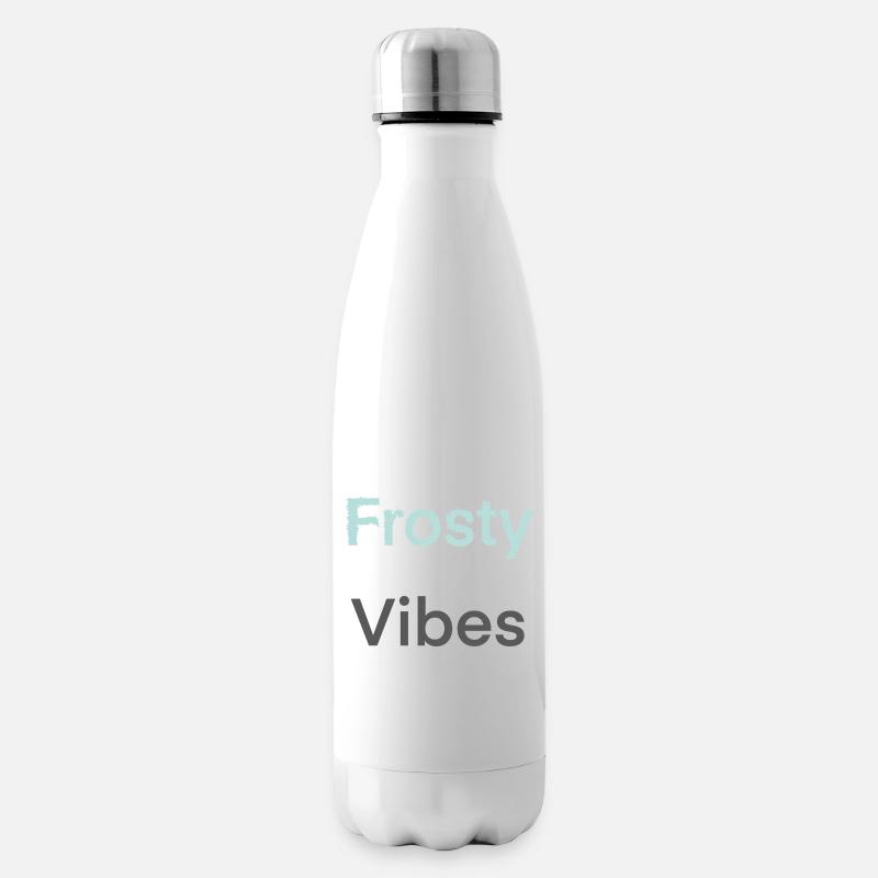 Vibrations glaciales - Bouteille isotherme - blanc