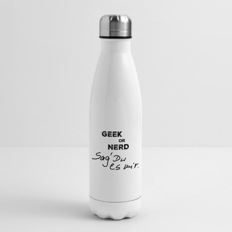 Geek oder Nerd Isolierflasche