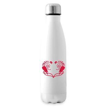 Heart of Shrimps - Insulated Water Bottle - white - Right