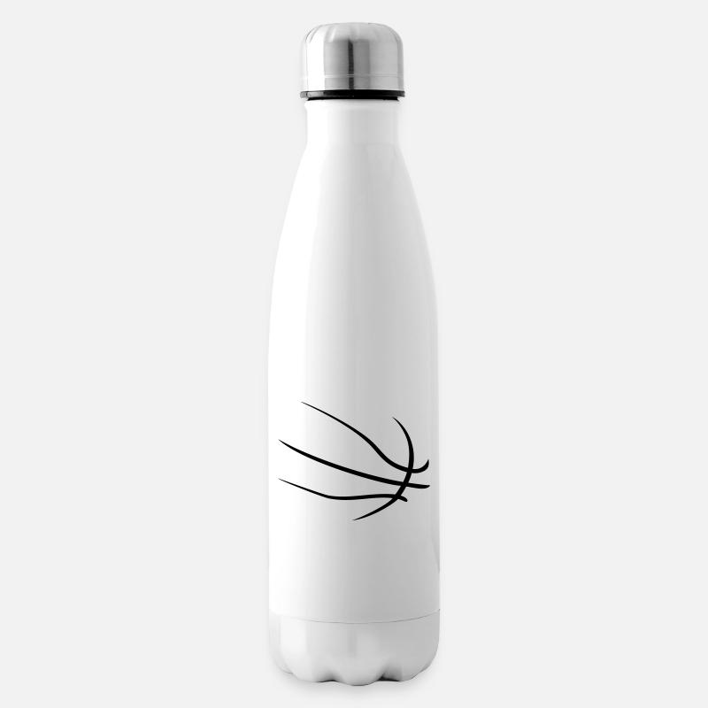 basketball - Bouteille isotherme - blanc