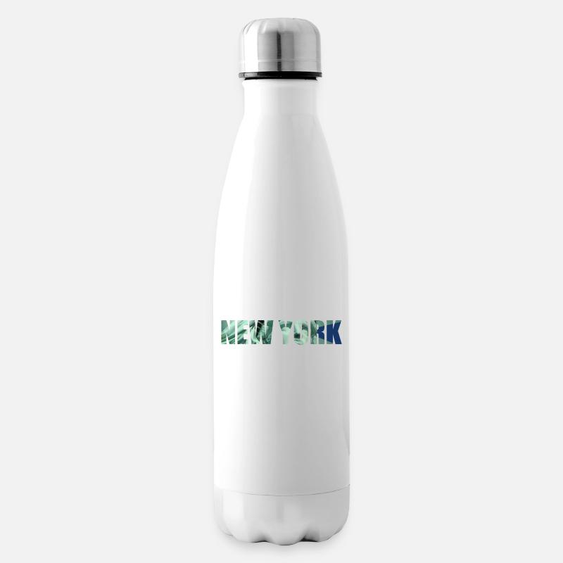 NEW YORK - Bouteille isotherme - blanc
