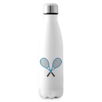 Raquette de tennis - Bouteille isotherme - blanc - Droite