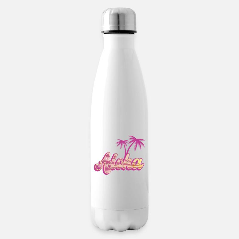 Aloha Palm - Bouteille isotherme - blanc