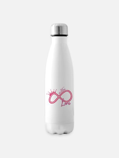 Unendlichkeitszeichen neon endless love - Isolierflasche - Weiß