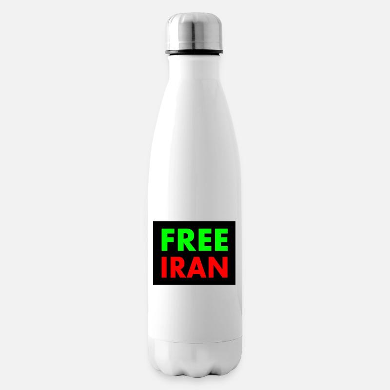 Free iran - Isolierflasche - Weiß