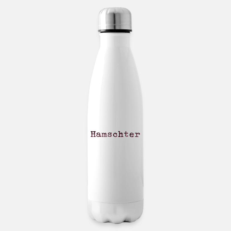 Schweizerdeutsch Hamster - Isolierflasche - Weiß