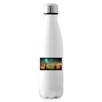 Futuristische Welt - Isolierflasche - Weiß - Rechts