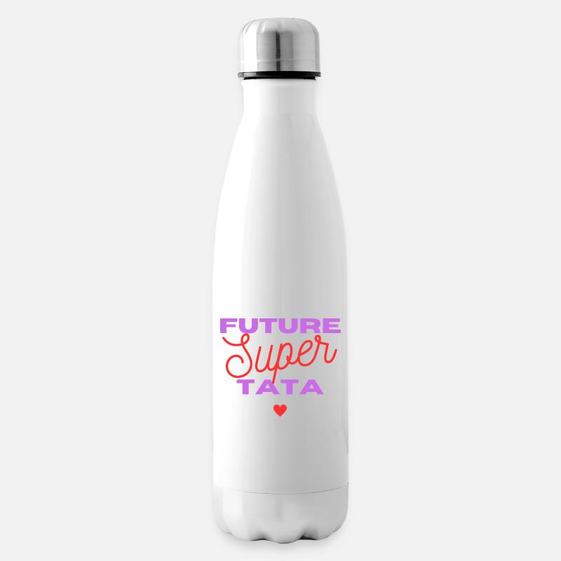 Future Super Tata Cadeau Rigolo - Bouteille isotherme - blanc
