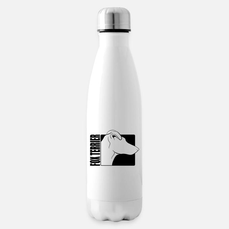 Smooth Fox Terrier Profil Wilsigns Hunde Hund - Isolierflasche - Weiß
