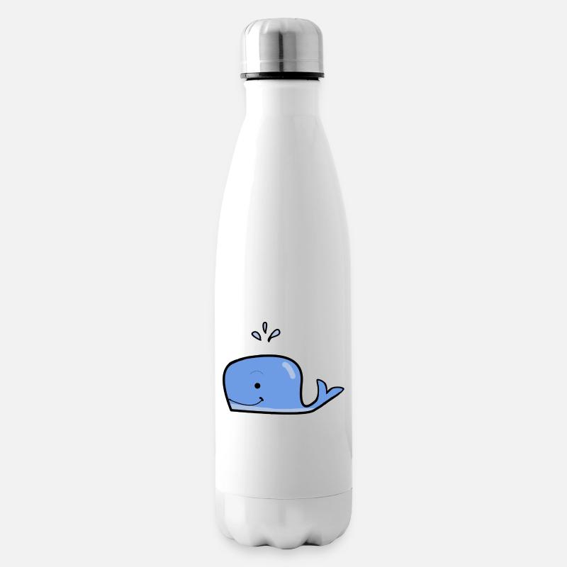 Niedlicher Blauwal - Isolierflasche - Weiß