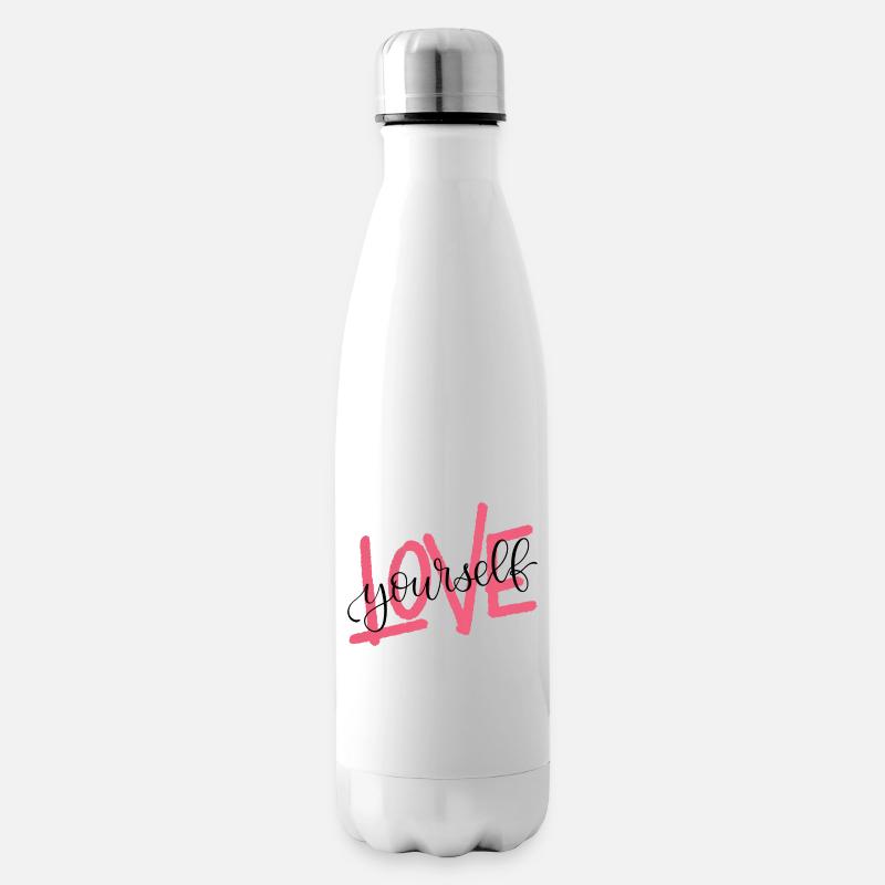 LOVE yourself - Isolierflasche - Weiß