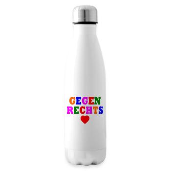 Gegen rechts - Isolierflasche - Weiß - Rechts