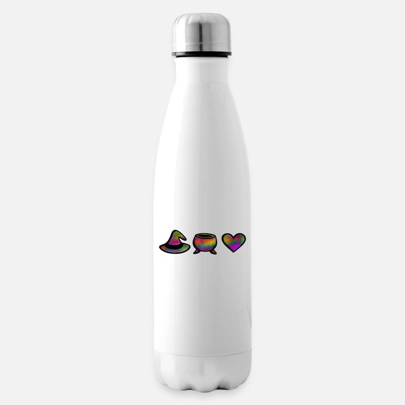 Amour du chaudron de sorcière (coloré) - Bouteille isotherme - blanc