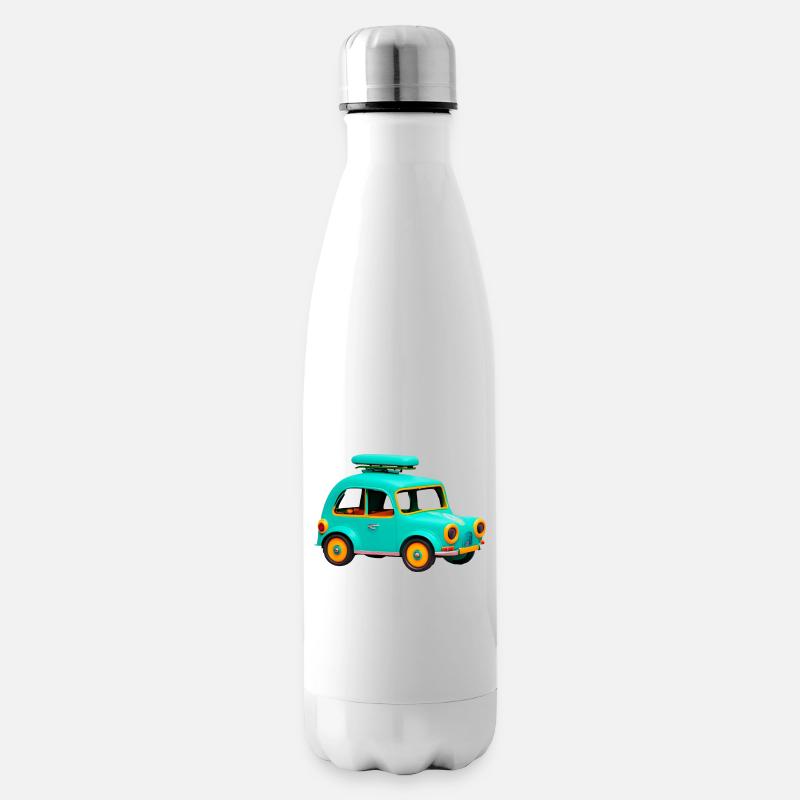 ab in den Urlaub - Isolierflasche - Weiß