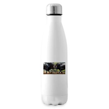 Herens Bulls dominance behaviour - Insulated Water Bottle - white - Right