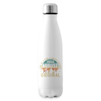 August 1966 - Geboren Im August 1966 - Geburtstags - Isolierflasche - Weiß - Rechts