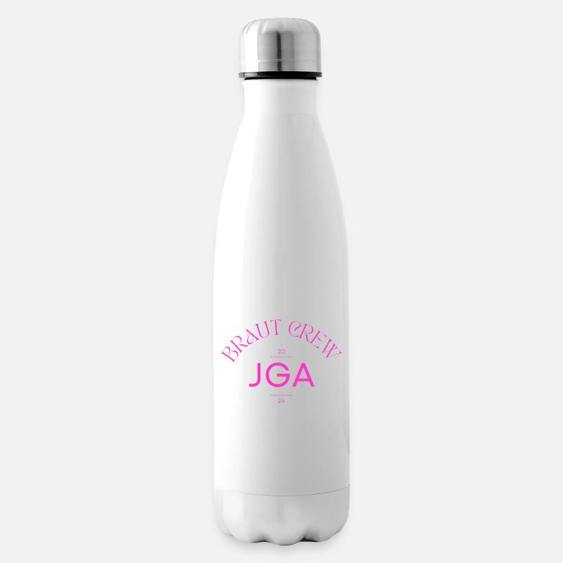Braut Crew - JGA 2024 - Isolierflasche - Weiß
