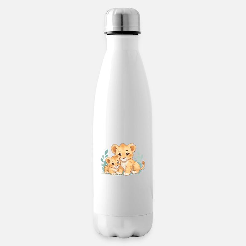 Câlins de lionceaux - Bouteille isotherme - blanc
