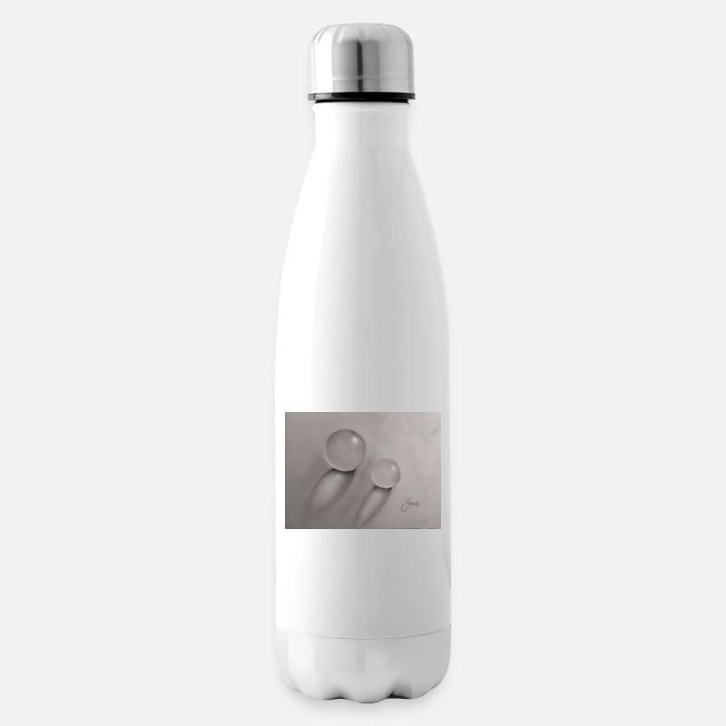 Transparente Glaskugeln mit Schatteneffekt - Isolierflasche - Weiß