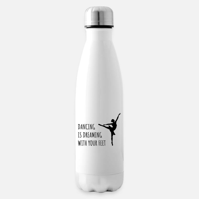 Tänzerin Ballett Träumen Tanzen - Isolierflasche - Weiß