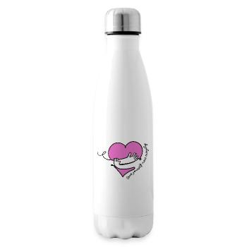 Love yourself more everyday - Insulated Water Bottle - white - Right