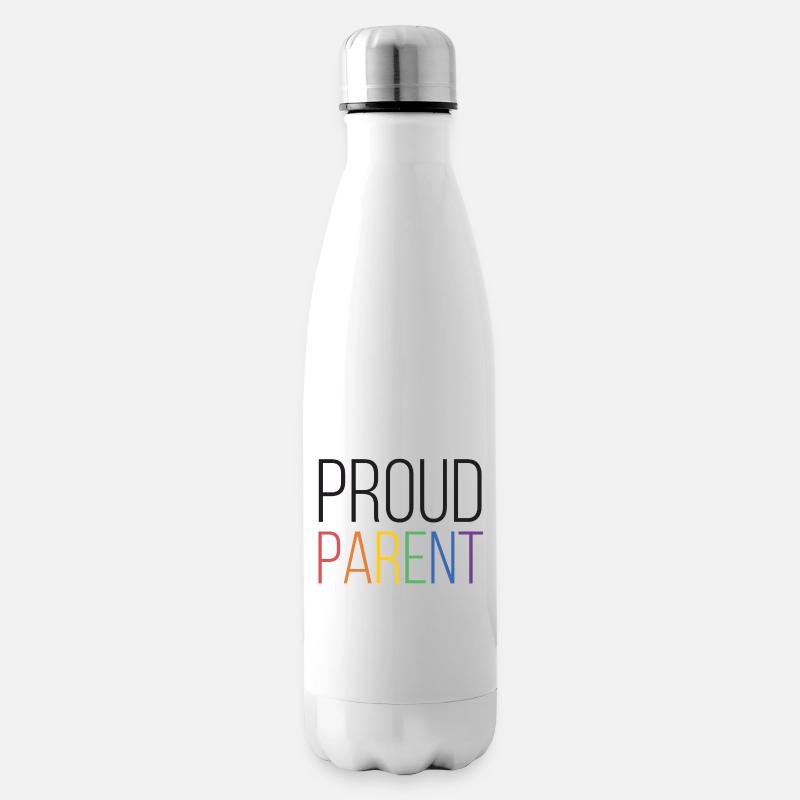 LGBTQ Pride Month - Stolze Eltern - Isolierflasche - Weiß
