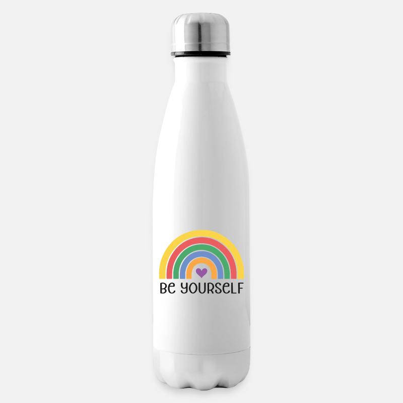 LGBTQ Pride Month - Sei du selbst - Isolierflasche - Weiß