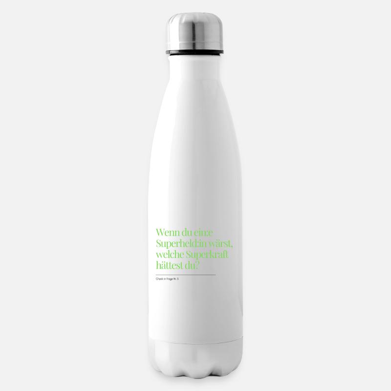 Question n° 3 sur l’enregistrement - Bouteille isotherme - blanc