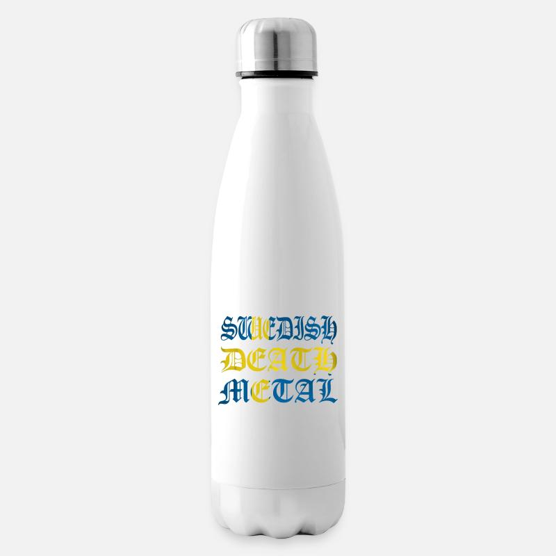 Schwedischer Tod - Isolierflasche - Weiß