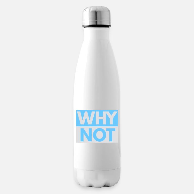 Why Not imprint - Insulated Water Bottle - white