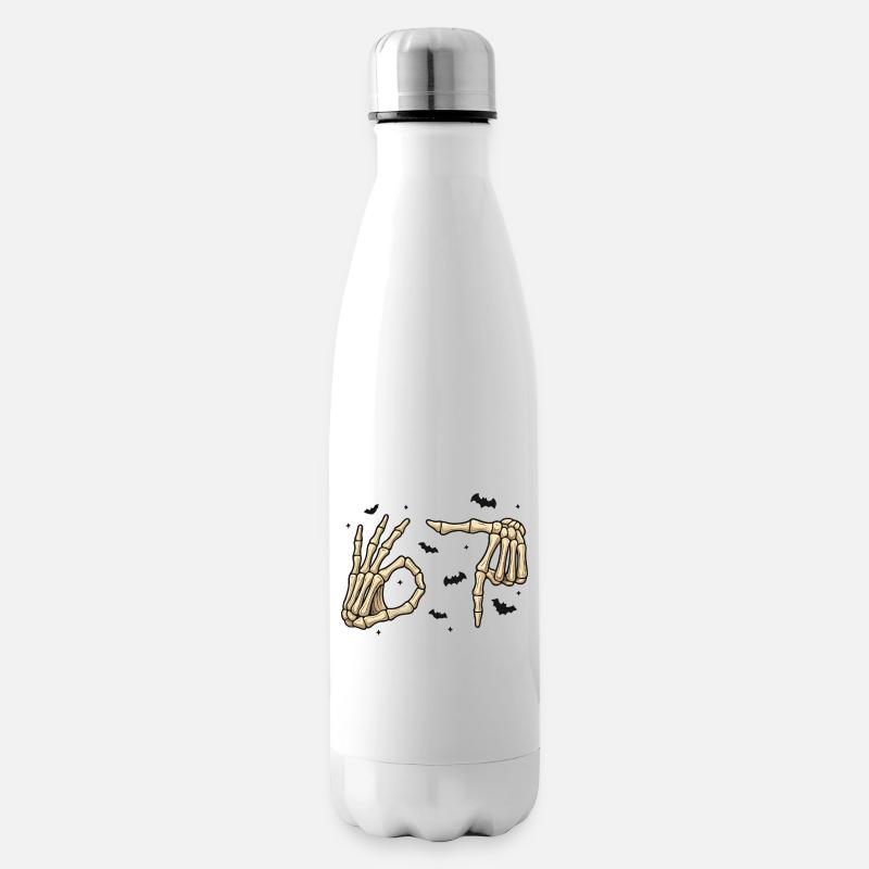Skeletthände - Isolierflasche - Weiß