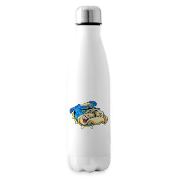 Blue Bulldog Snarl - Insulated Water Bottle - white - Right