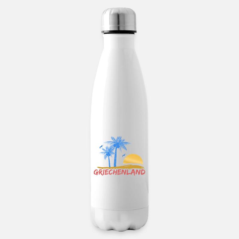Griechenland - Isolierflasche - Weiß
