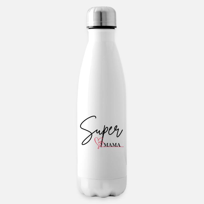 Super-Mama - Isolierflasche - Weiß