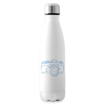 Kamera blau - Isolierflasche - Weiß - Rechts