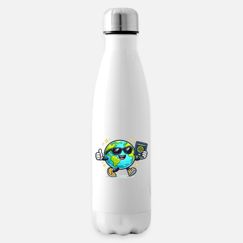 Aventure du Globe Buddy Passport - Bouteille isotherme - blanc