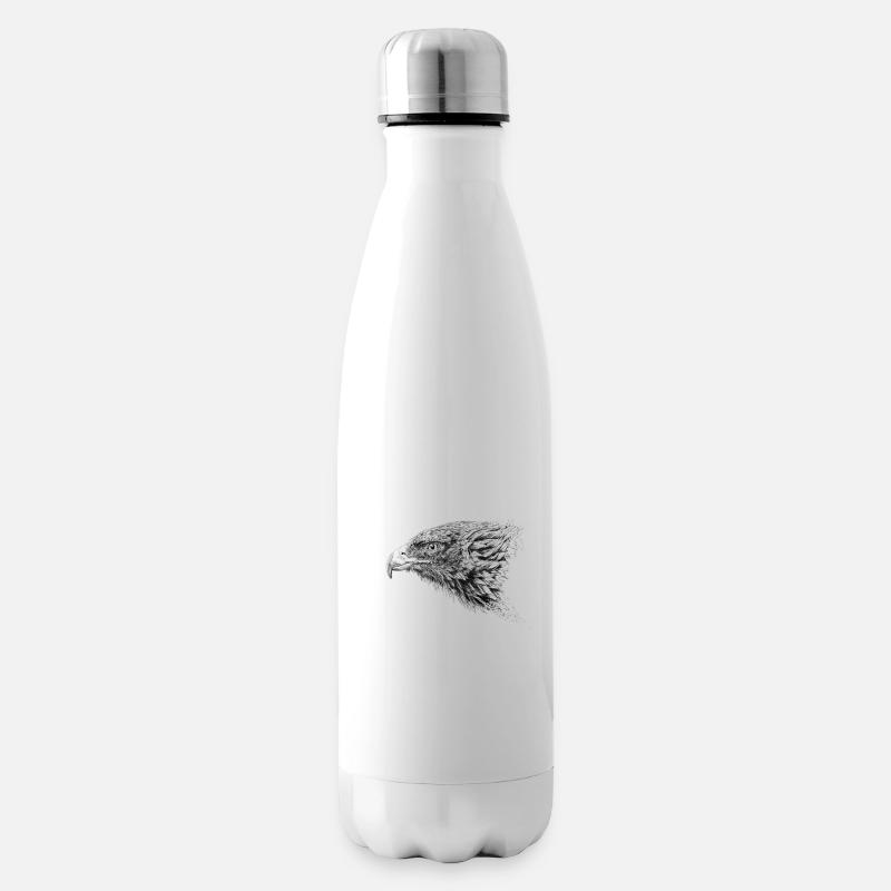 Adler - Isolierflasche - Weiß