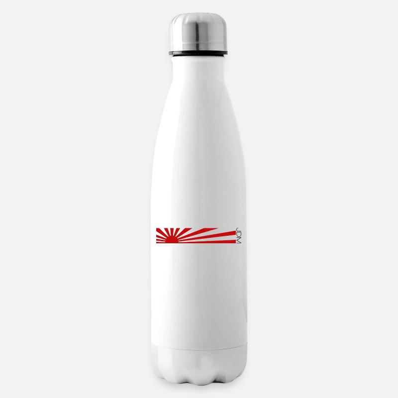 JDM-Flaggendesign - Isolierflasche - Weiß