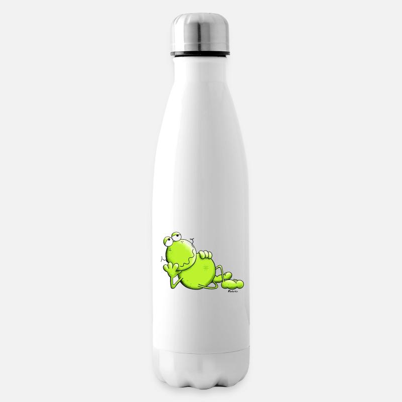 Verträumter Frosch - Isolierflasche - Weiß