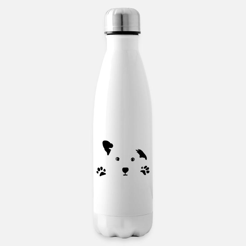 Hund, Hündchen - Isolierflasche - Weiß