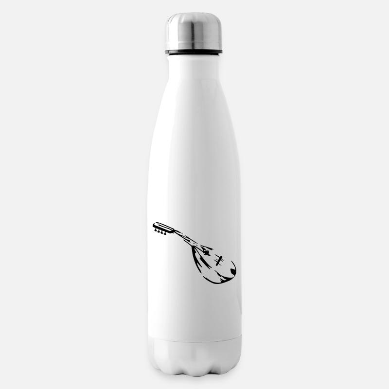 mandoline musiker - Isolierflasche - Weiß